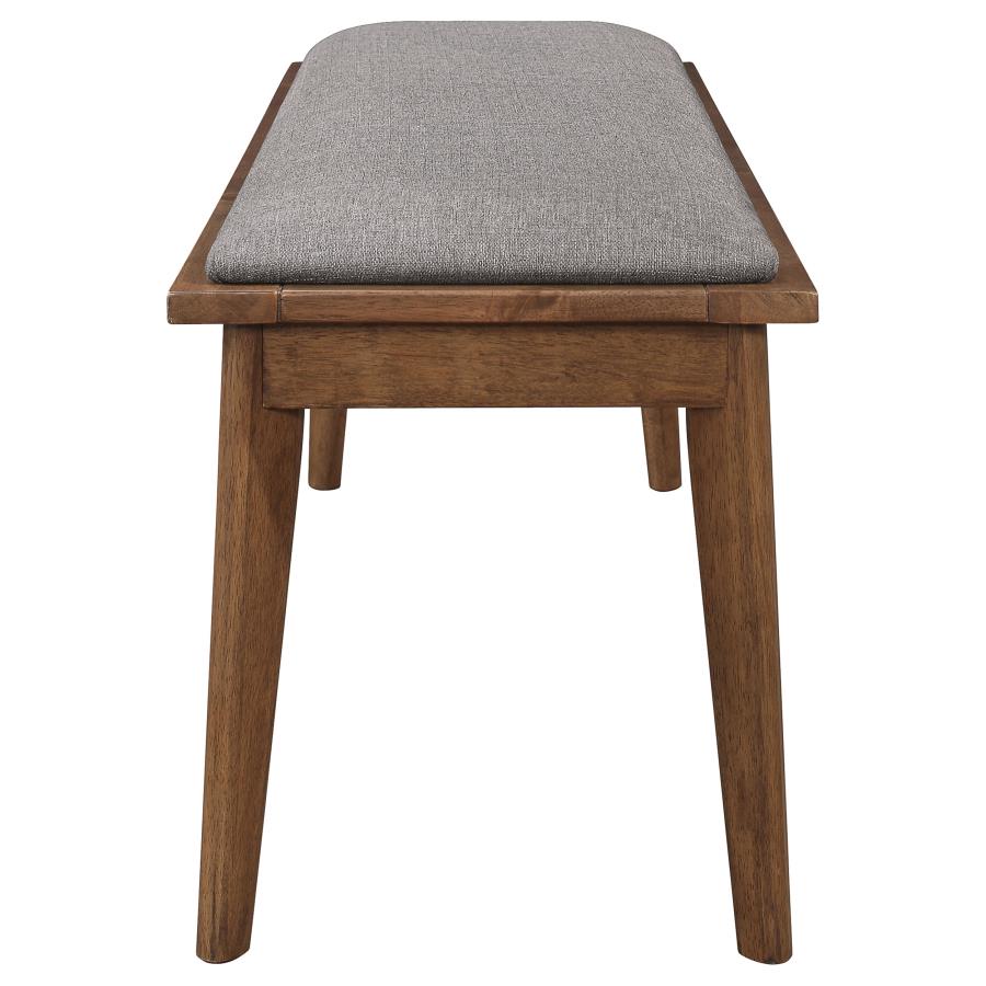 Mid-Century Upholstered Dining Bench