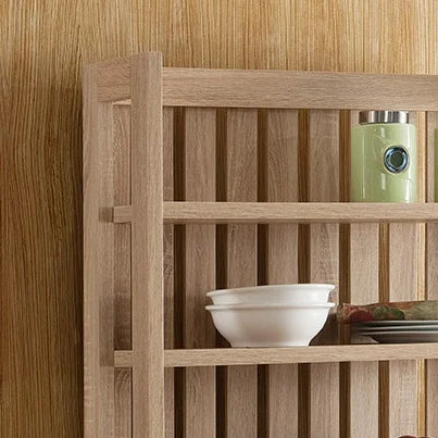 Weathered White Microwave Cabinet