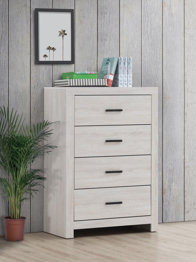 4 Drawer Chest - Coastal White