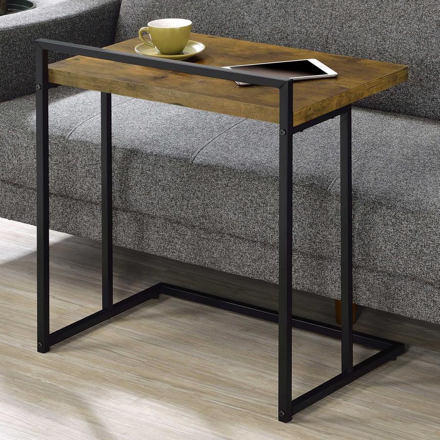 Industrial C Shaped Side Table