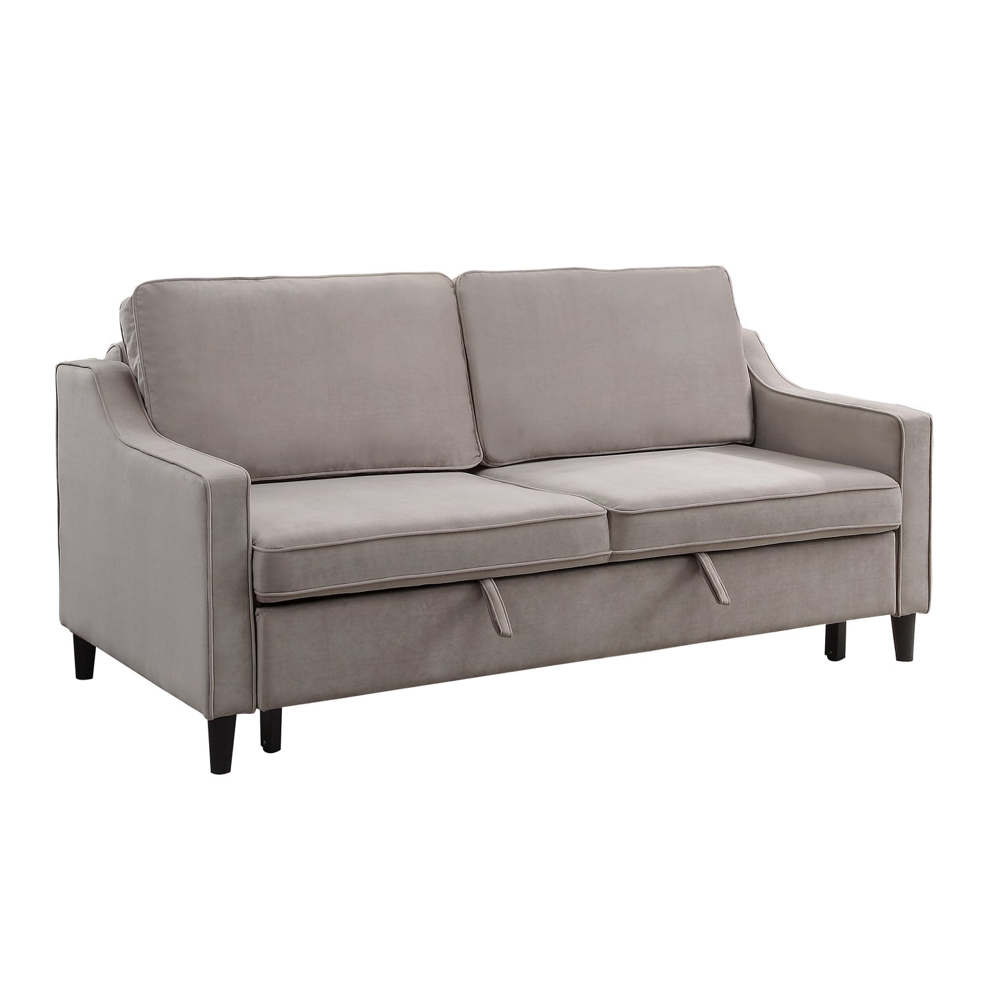 Velvet Convertible Studio Sofa
