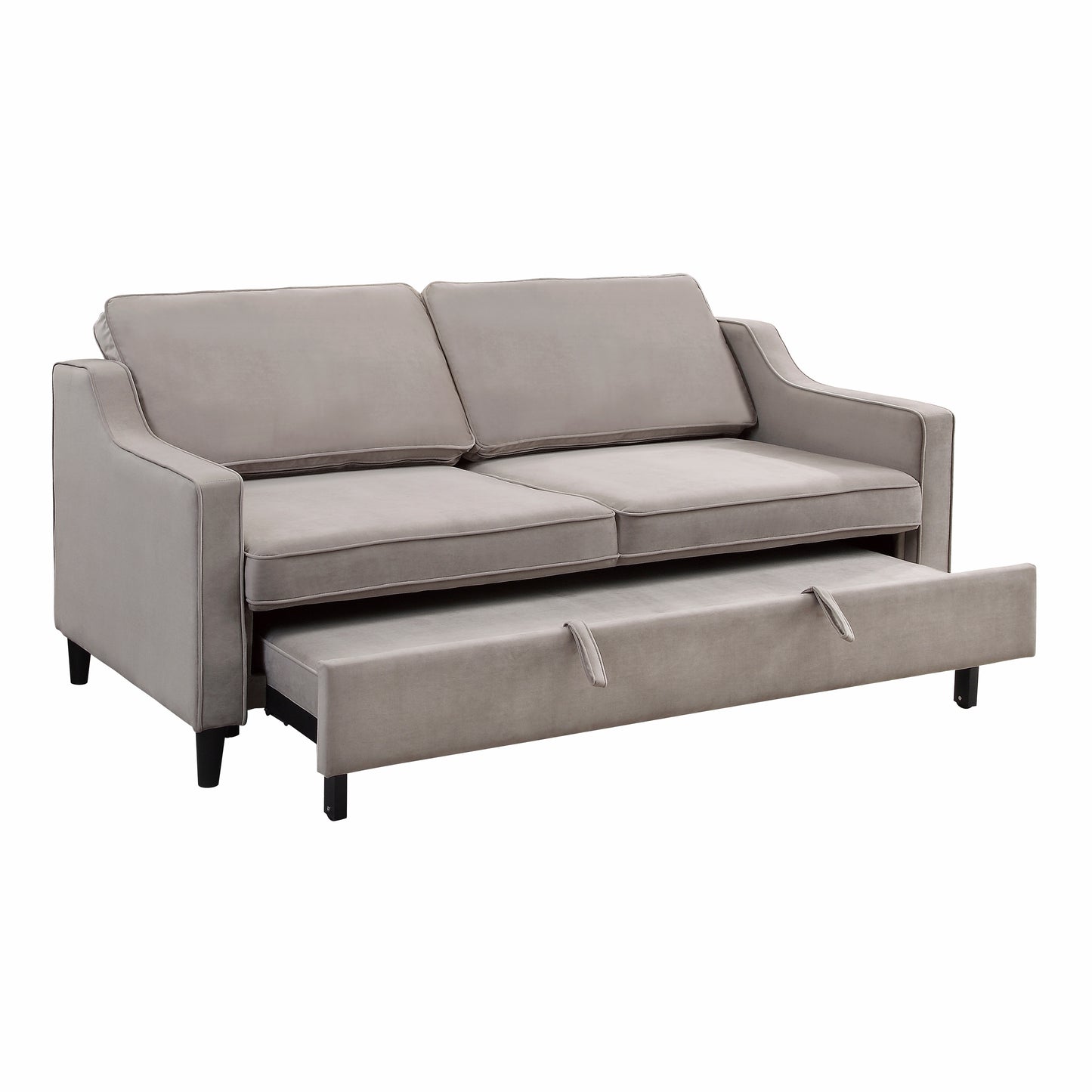 Velvet Convertible Studio Sofa