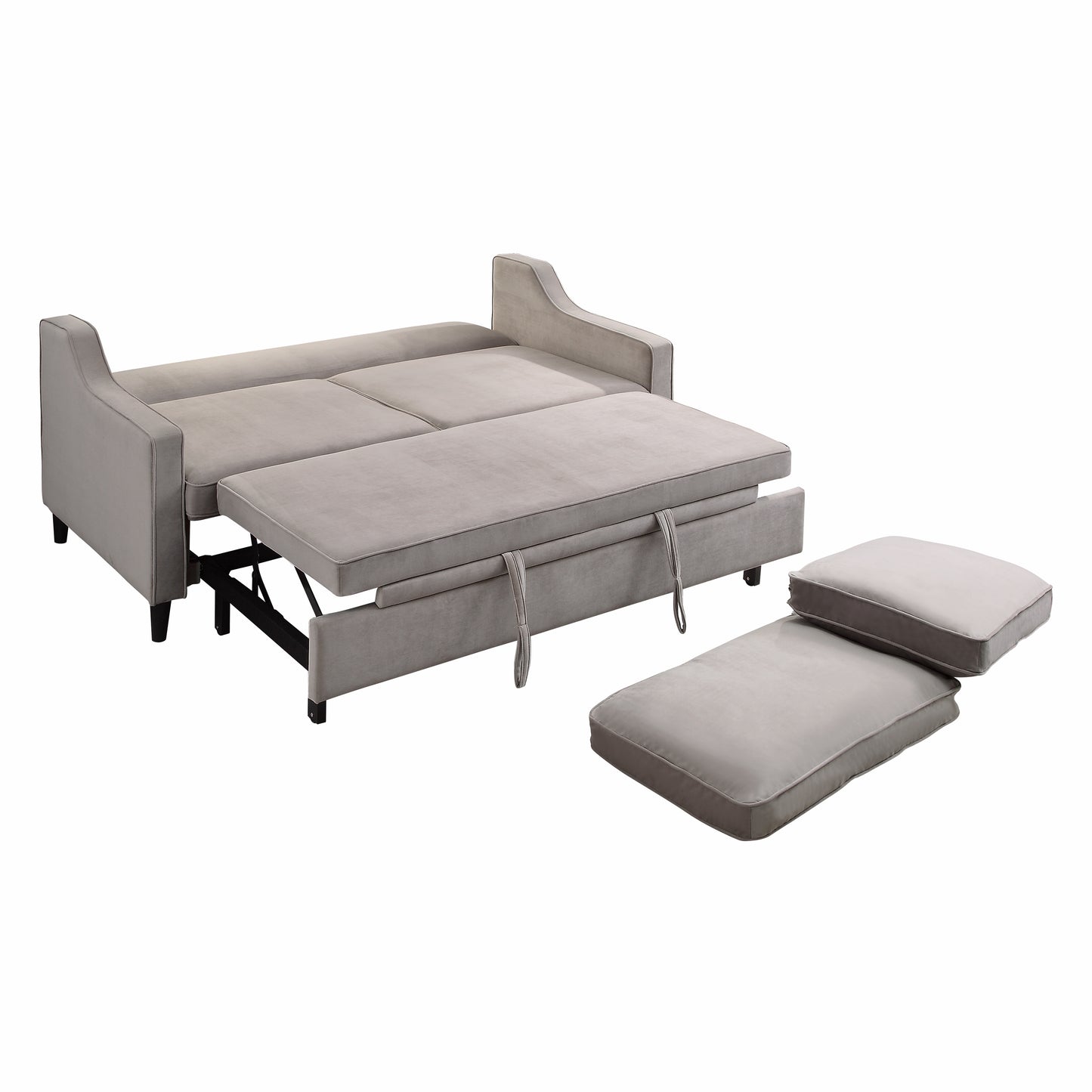 Velvet Convertible Studio Sofa