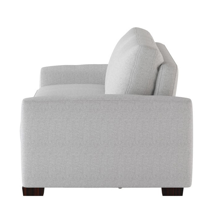 Gray Mid-Century-Inspired Sofa Bed