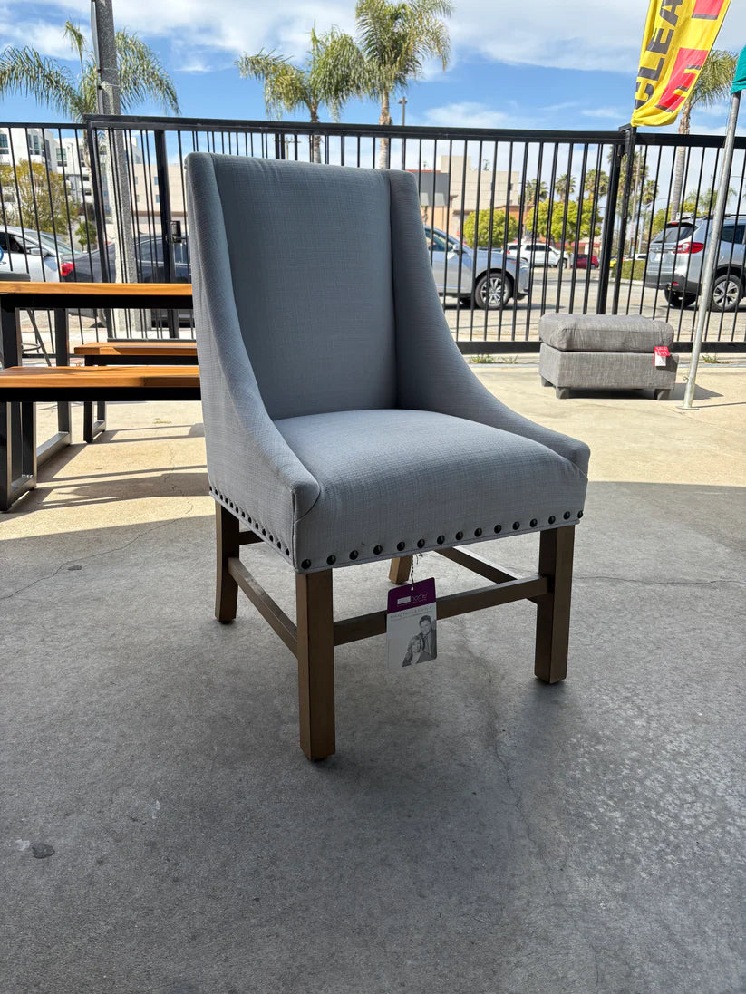 White Upholstered Accent Chair
