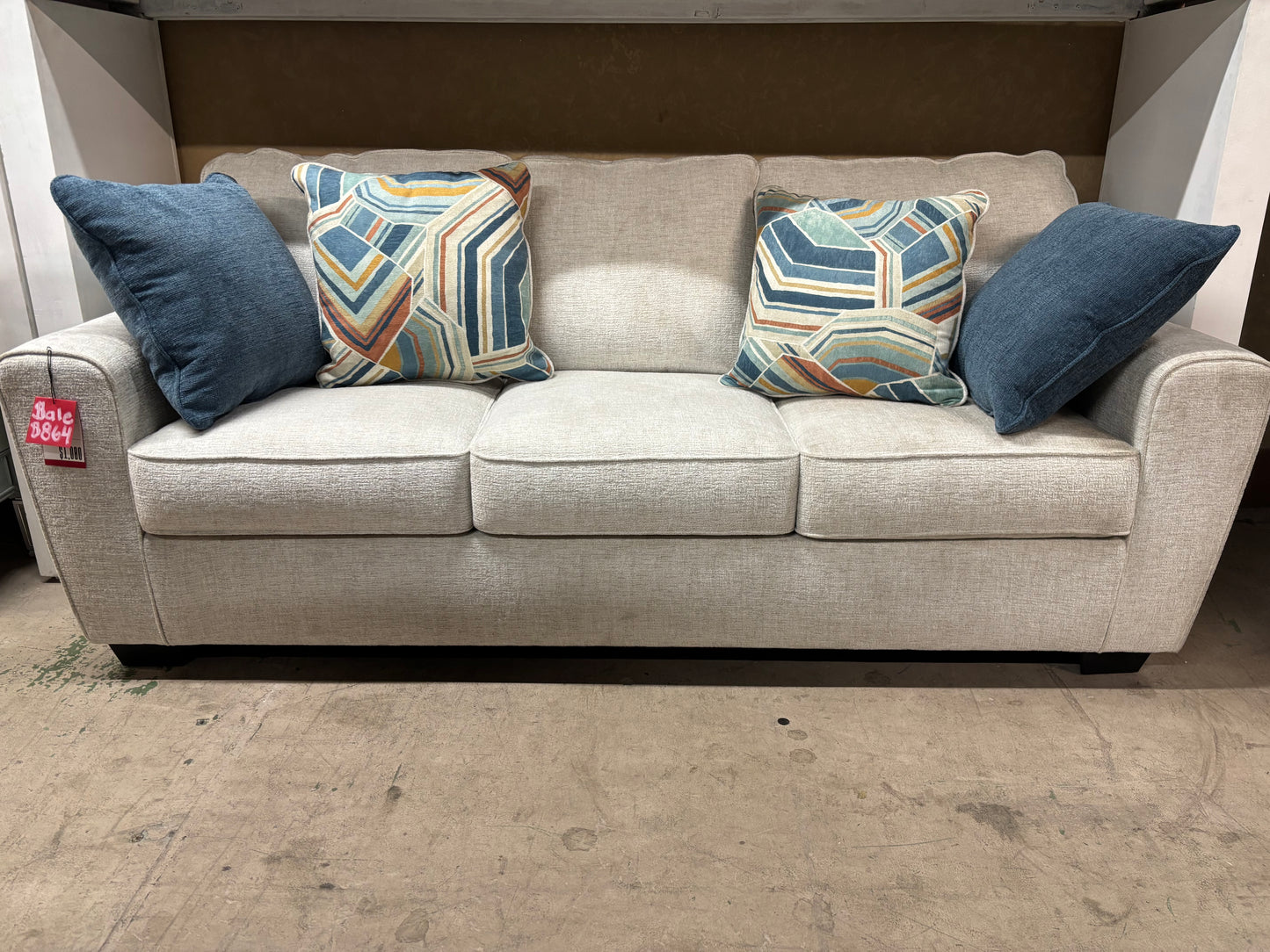 Queen Sofa Sleeper with Memory Foam Mattress