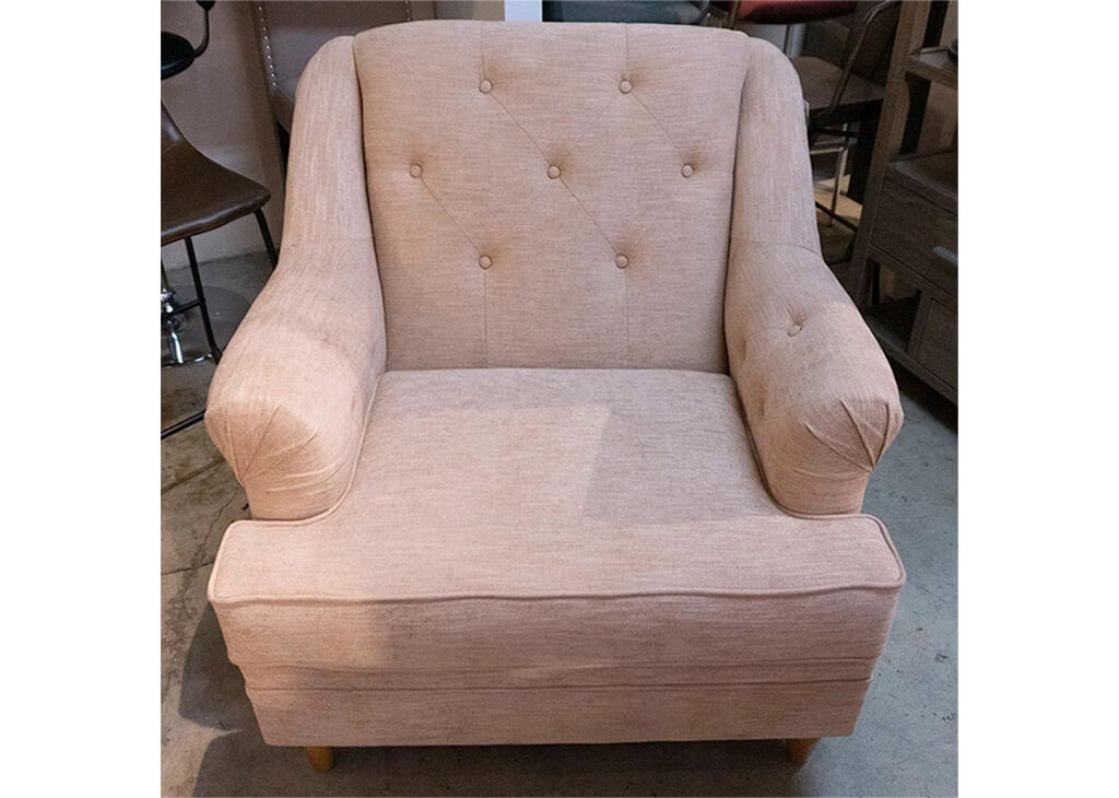 Salmon-Colored Club Chair