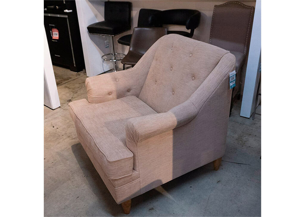 Salmon-Colored Club Chair