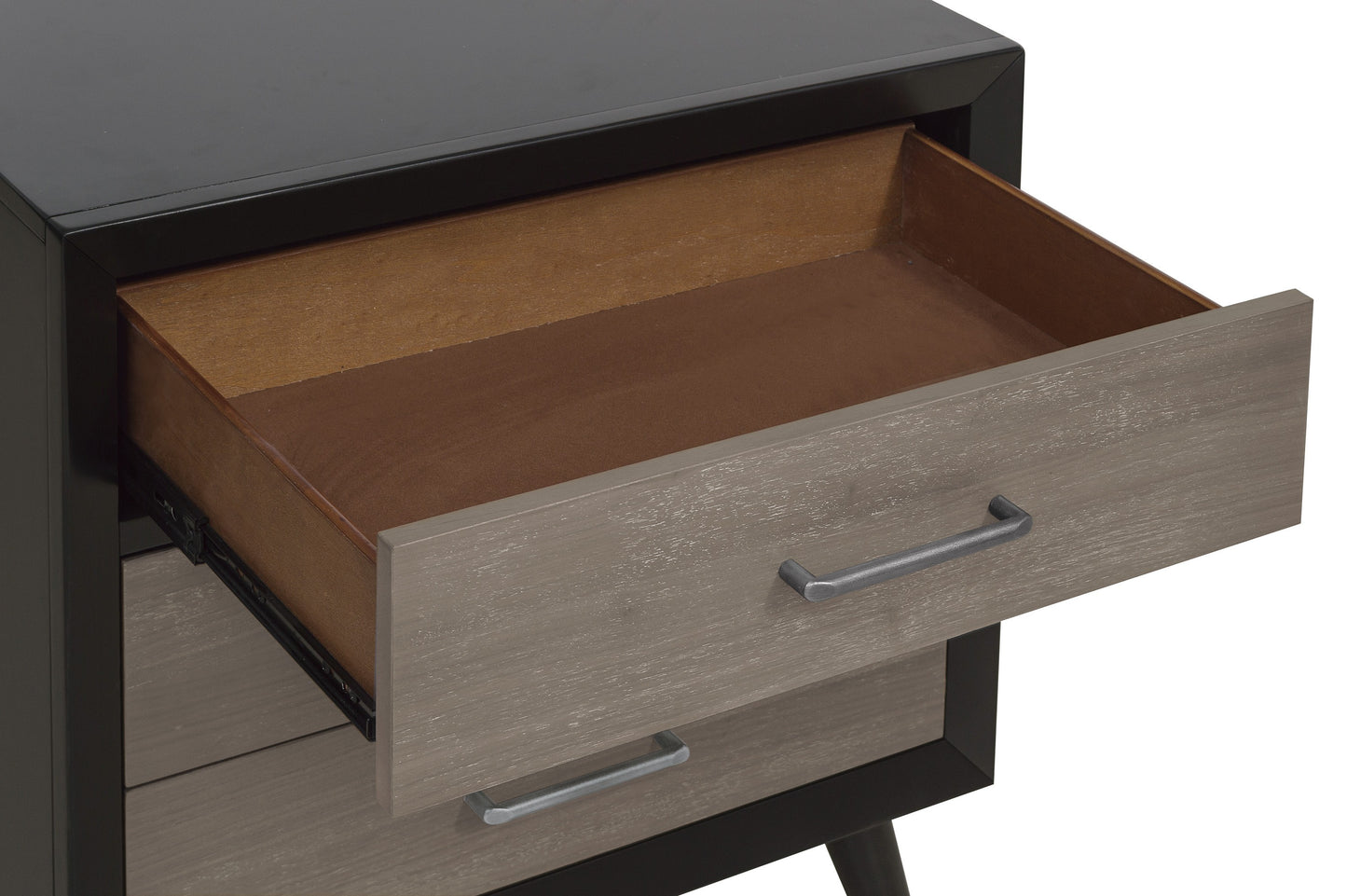 Two-Tone Mid-Century Inspired Nightstand