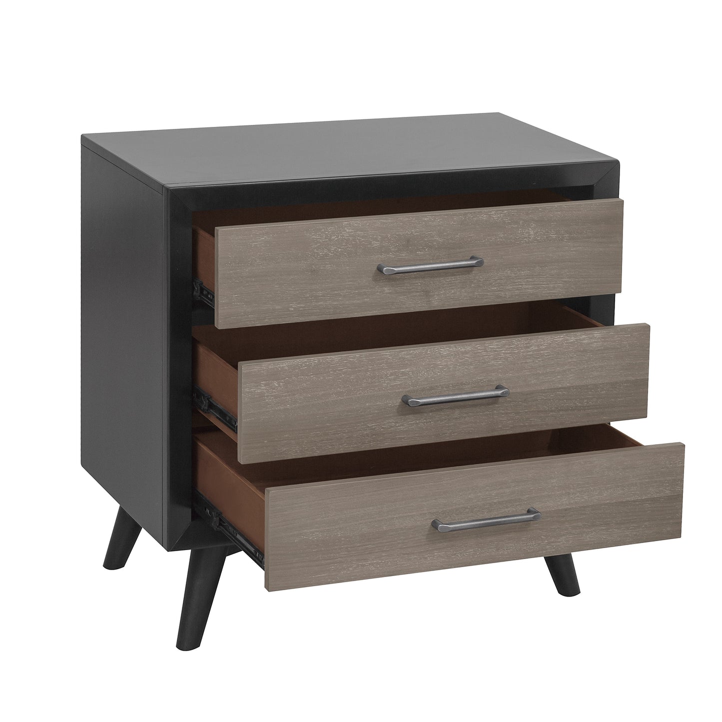 Two-Tone Mid-Century Inspired Nightstand