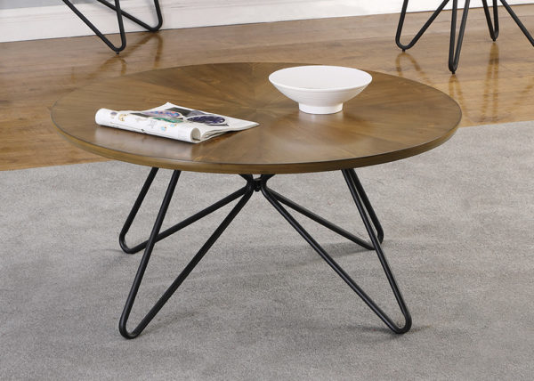 Brown & Black Mid-Century Coffee Table