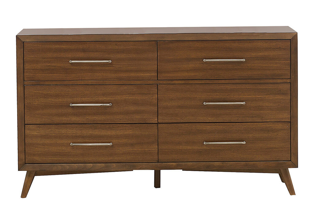 6 Drawer Wood Dresser