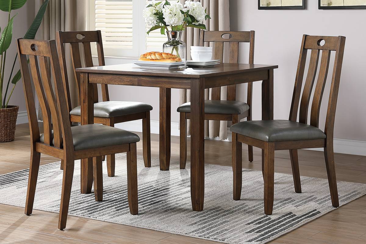 Brown 5 Pc Dining Set