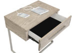 Modern Wood Nightstand with USB Ports