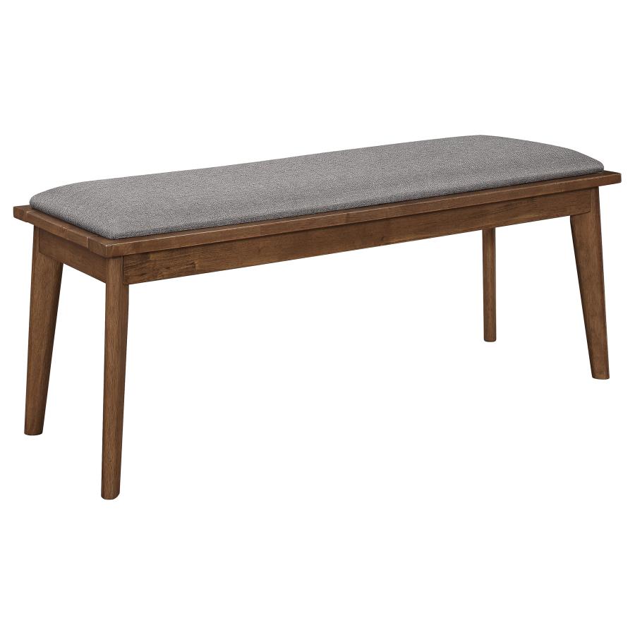 Mid-Century Upholstered Dining Bench
