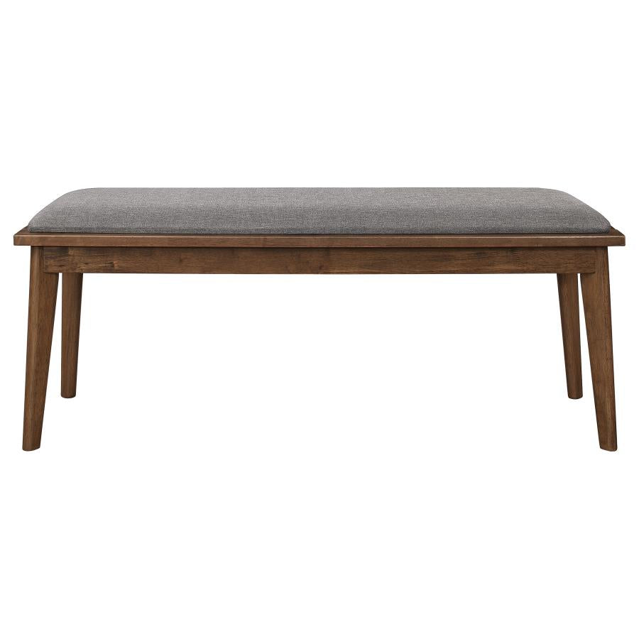 Mid-Century Upholstered Dining Bench
