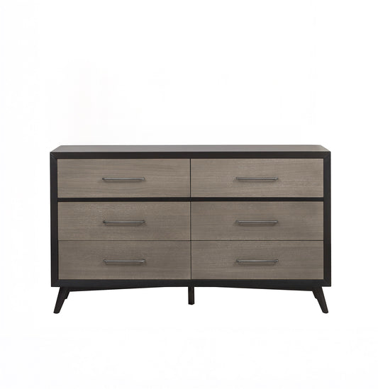 2 Tone 6 Drawer Dresser