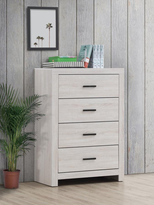 4 Drawer Chest - Coastal White