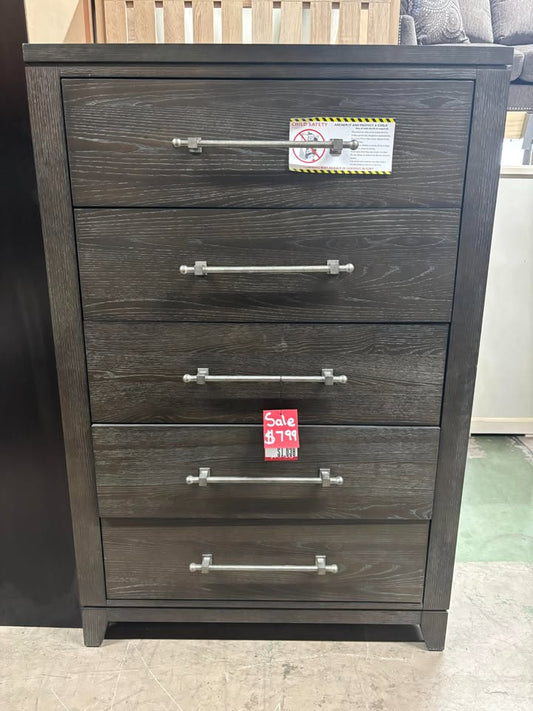 Contemporary Espresso Wood Chest