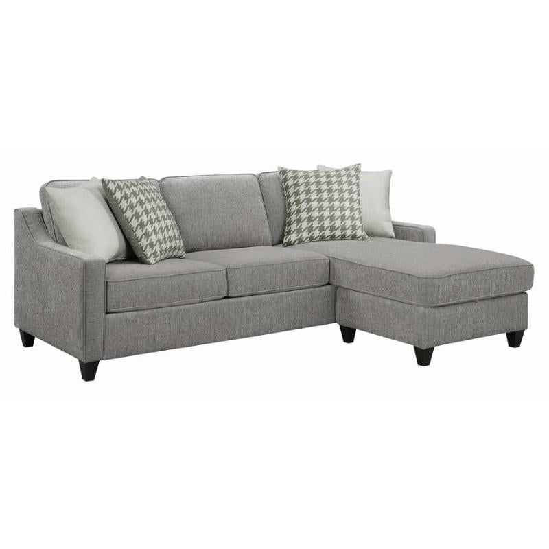 Gray Reversible Sectional Sofa