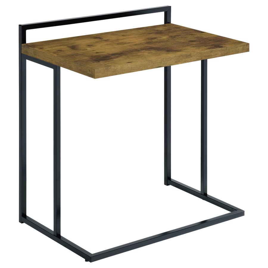 Industrial C Shaped Side Table