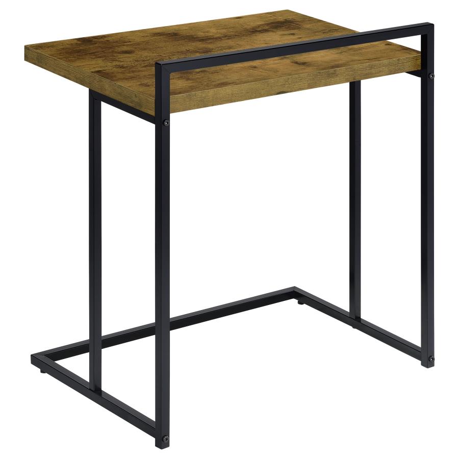 Industrial C Shaped Side Table