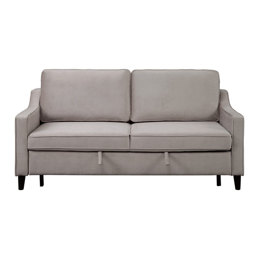 Velvet Convertible Studio Sofa