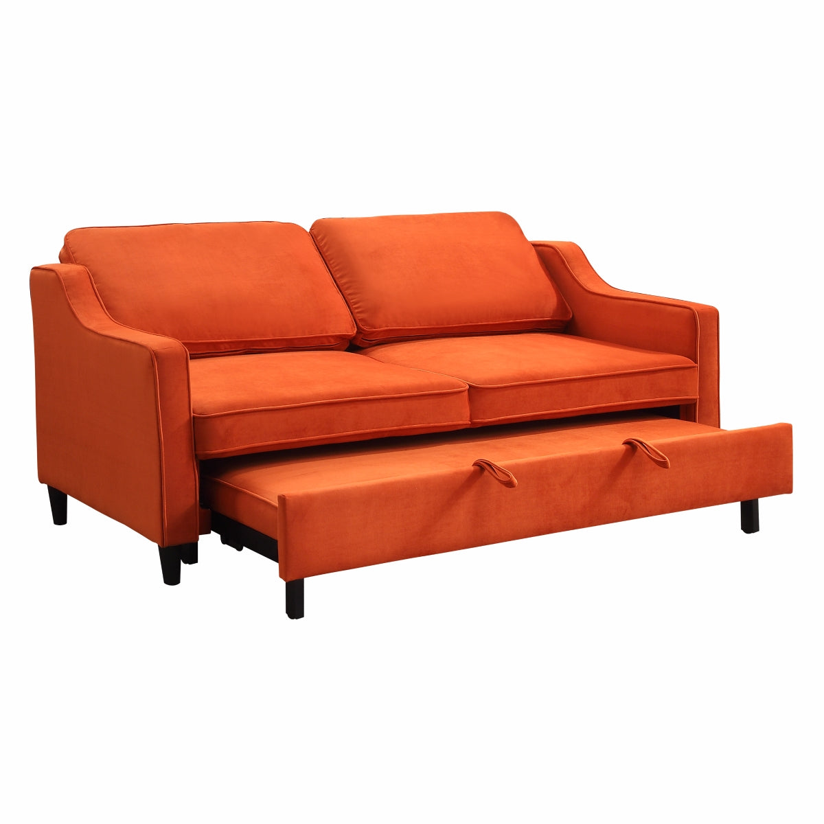 Velvet Convertible Studio Sofa