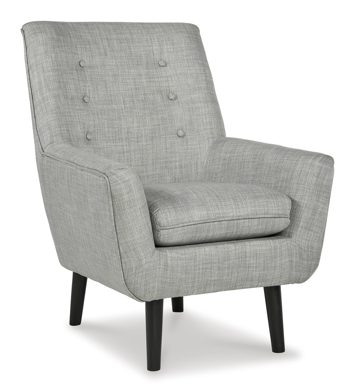 Gray Upholstered Mid Century Modern Chair