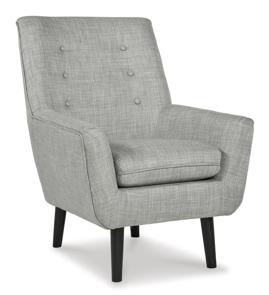 Gray Upholstered Mid Century Modern Chair