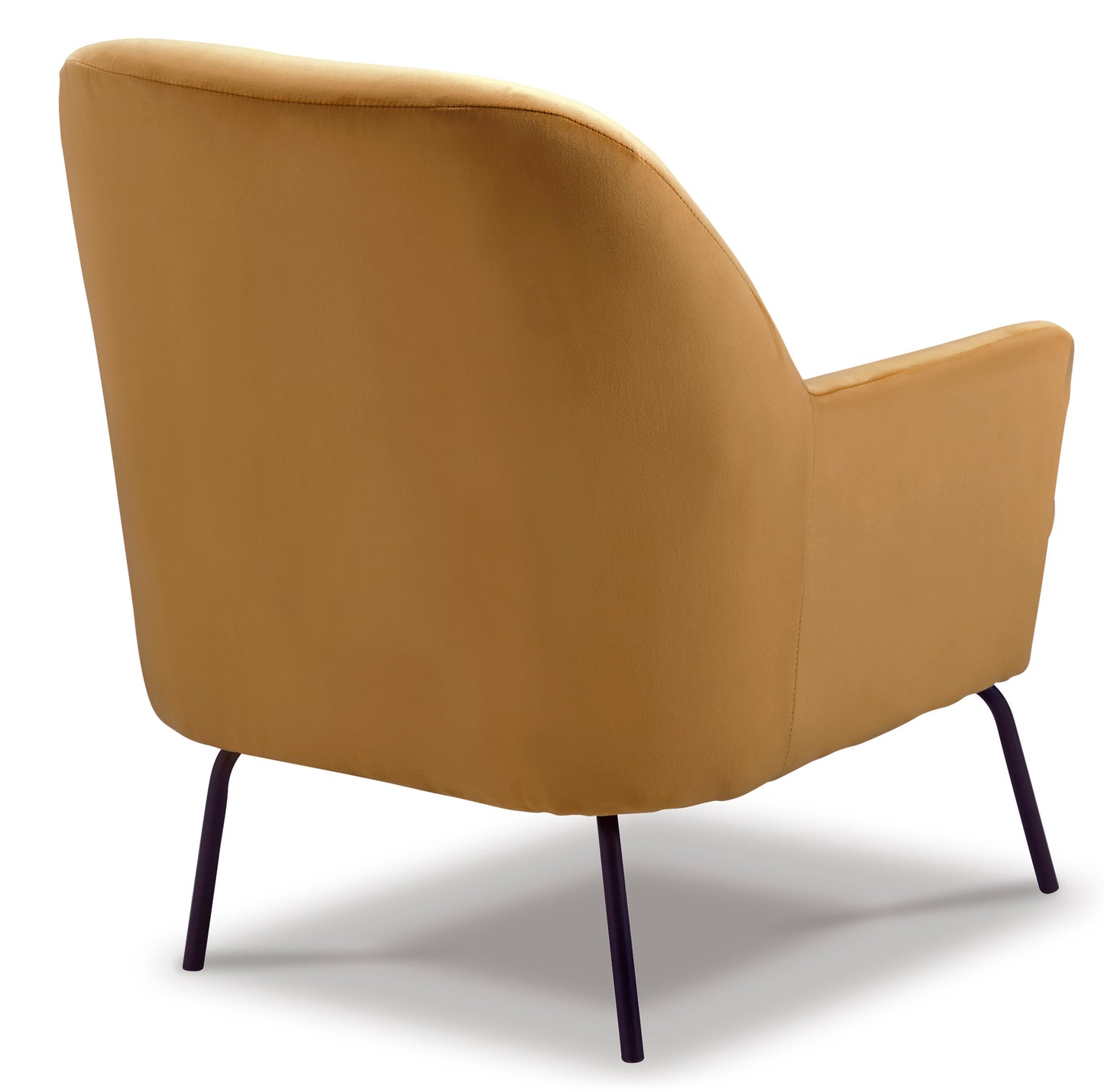 Orange Velvet Accent Chair