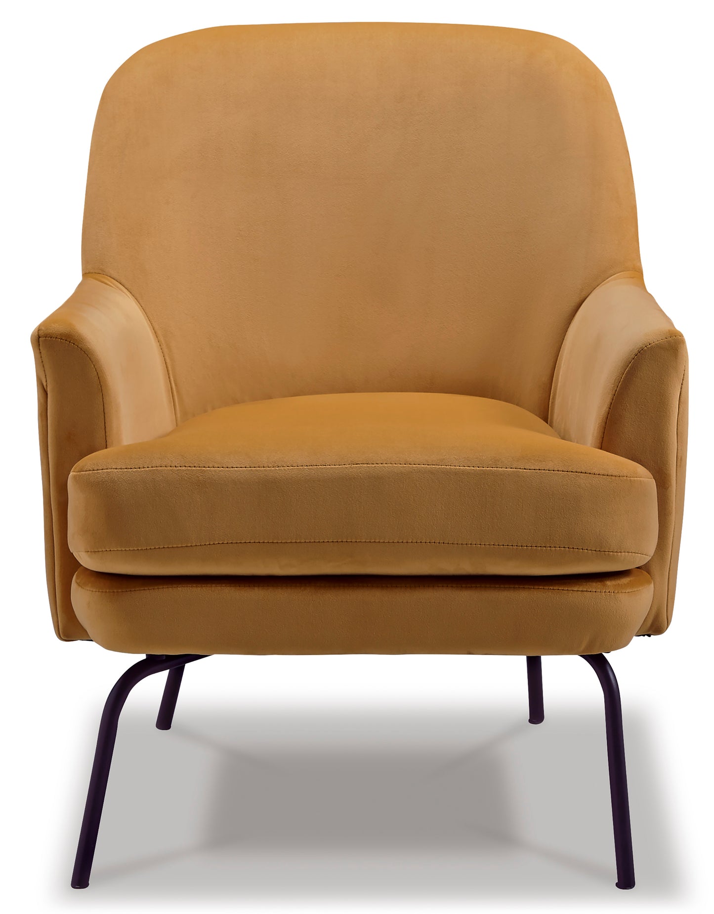 Orange Velvet Accent Chair