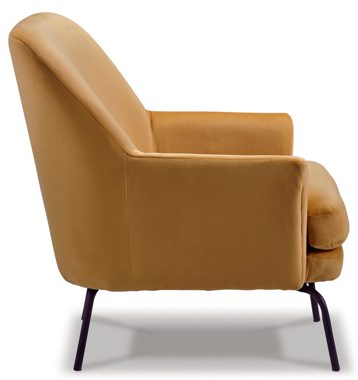 Orange Velvet Accent Chair