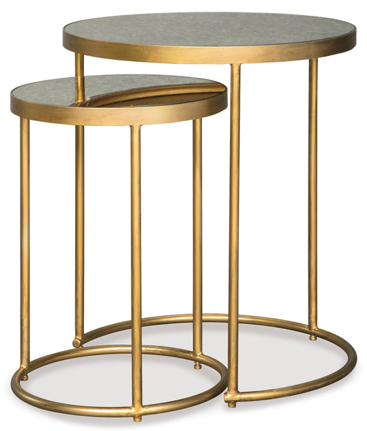 Gold Nesting End Table
