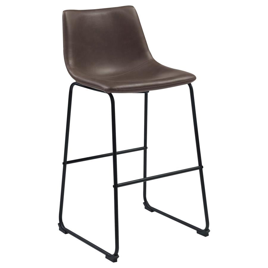 Upholstered Bar Chair Brown