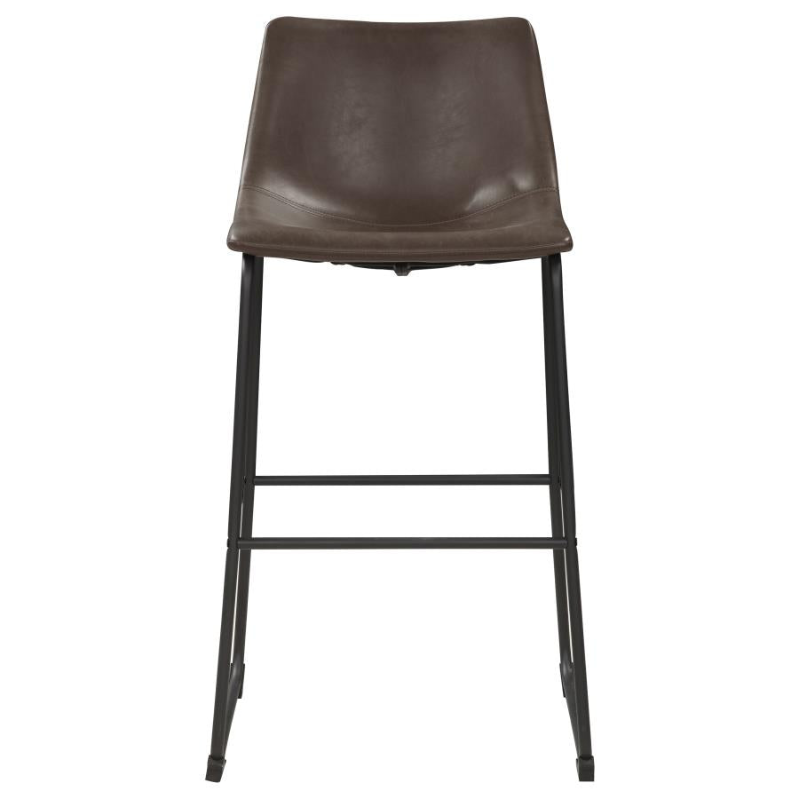 Upholstered Bar Chair Brown