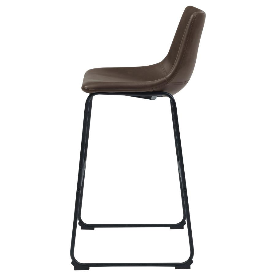 Upholstered Bar Chair Brown