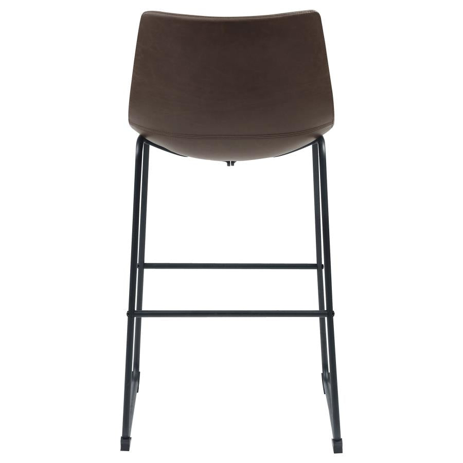 Upholstered Bar Chair Brown