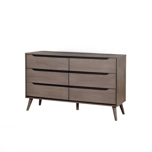 Gray Mid Century Style Dresser