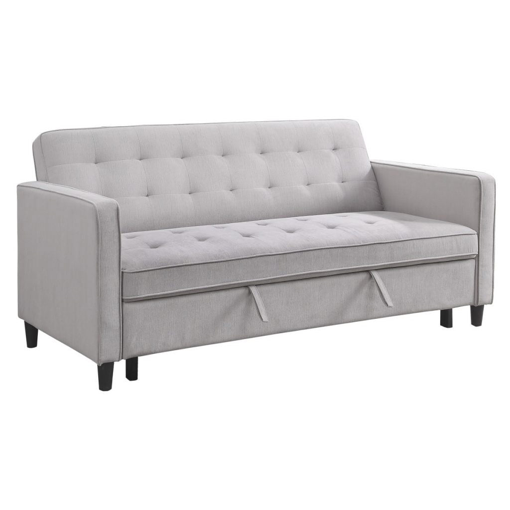 Gray Convertible Studio Sofa