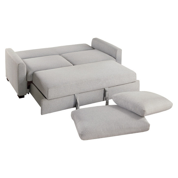Gray Mid-Century-Inspired Sofa Bed