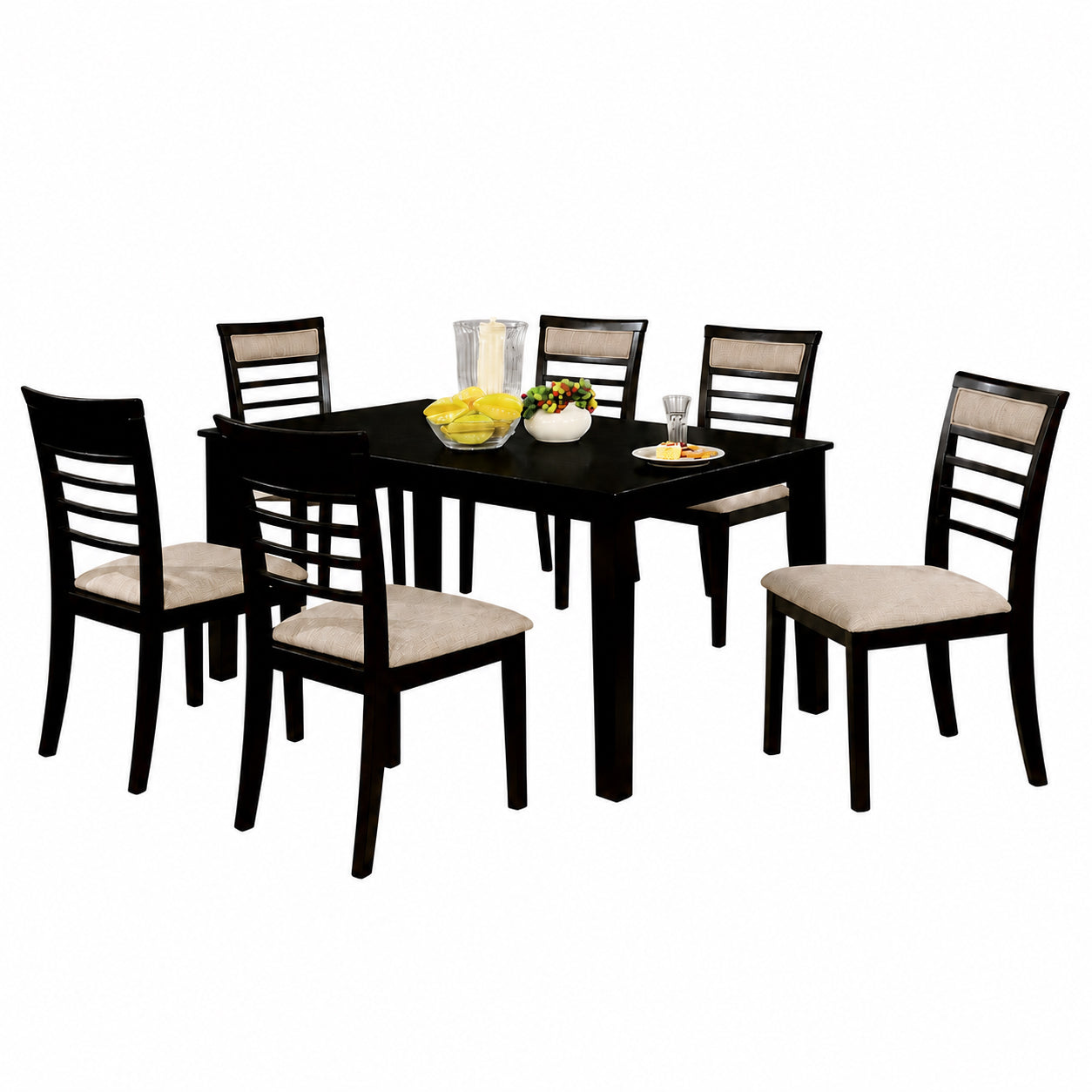 7-Piece Espresso Dining Set