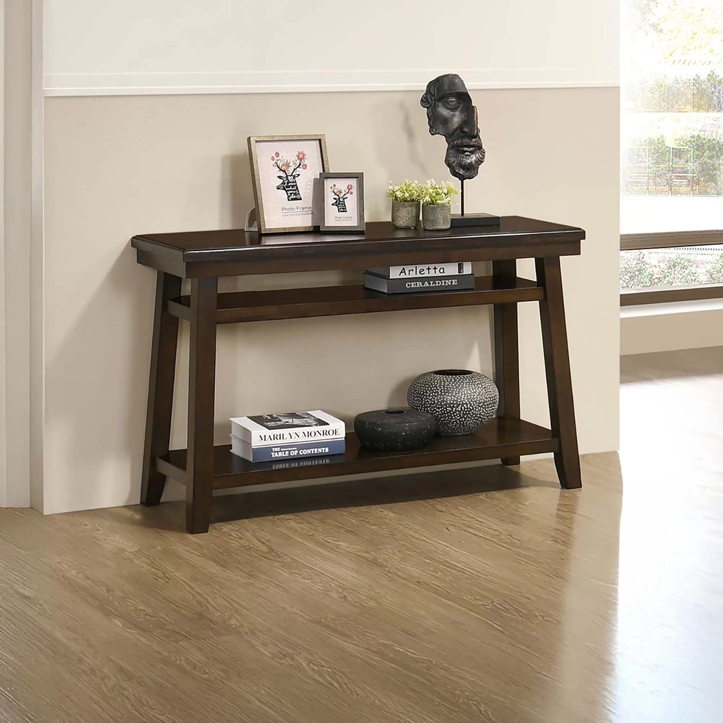 Espresso Finish Sofa Table