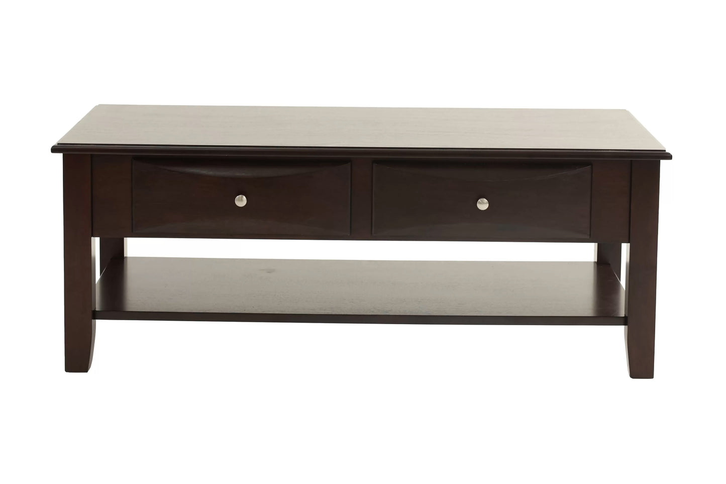 Espresso Mid-Century Modern Coffee Table