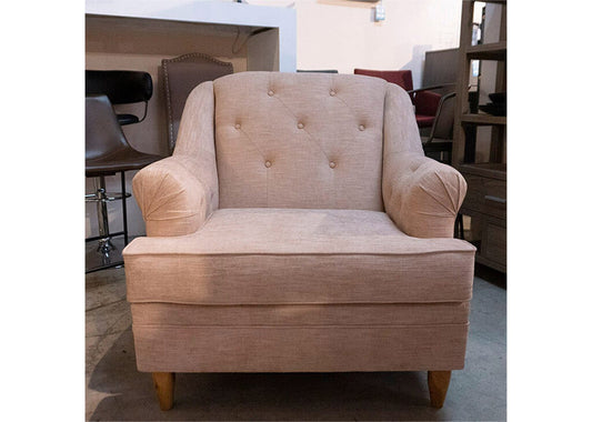 Salmon-Colored Club Chair