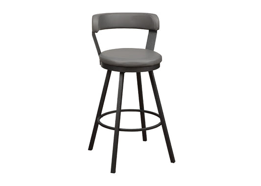 Contemporary Faux Leather Swivel Bar Stool