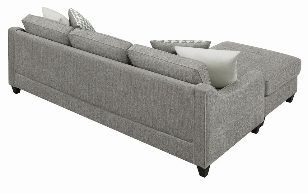 Gray Reversible Sectional Sofa