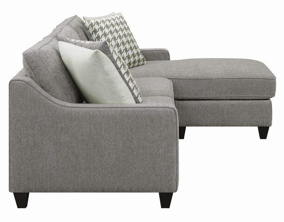 Gray Reversible Sectional Sofa