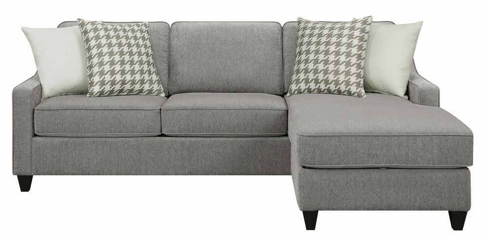 Gray Reversible Sectional Sofa