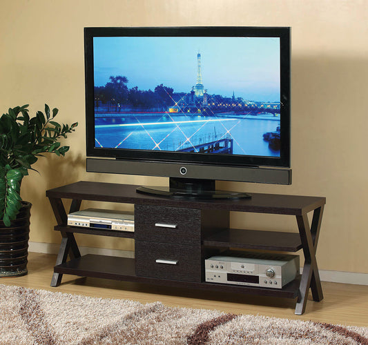 Red Cocoa Finish TV Stand